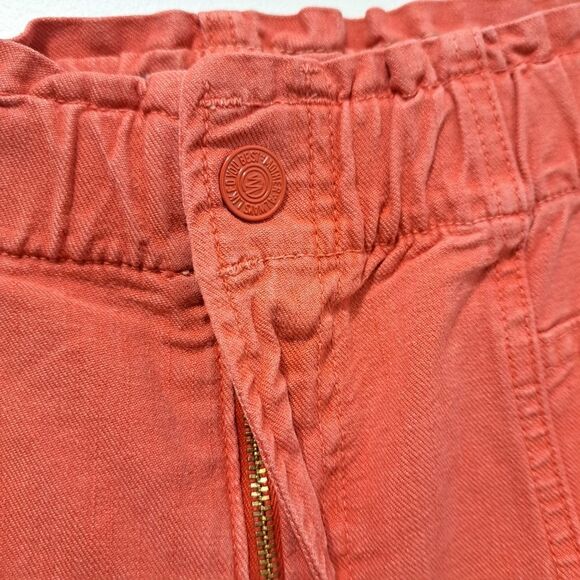 Mother The Springy Boho Flaterring Hot Coral Ankle Jean Size 33 - Picture 9 of 13